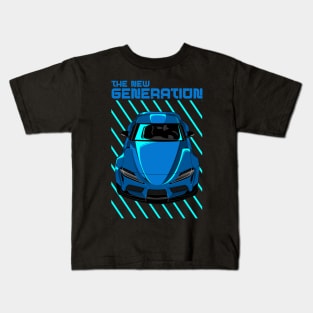 Toyota Supra MK V Blue Kids T-Shirt
